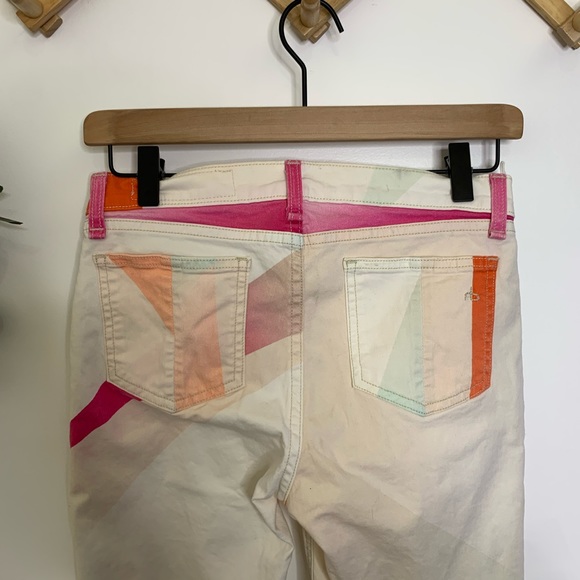 Rag & bone white highlighter color block leggings - Picture 4 of 8